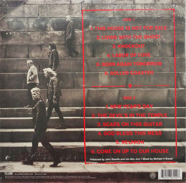 Bon Jovi – This House Is Not For Sale - New LP Record 2016 Island USA Vinyl - Hard Rock - Shuga Records