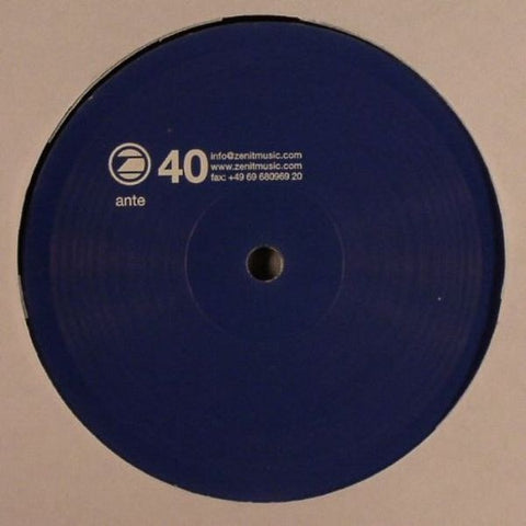 Unknown Artist – Ante Zenit 40 - New 12" Single 2007 Zenit Germany Import Vinyl - Techno