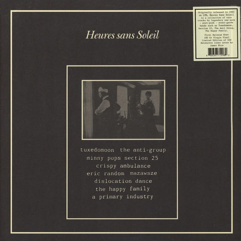 Various – Heures Sans Soleil - New LP Record 2016 Song Cycle UK 180 Gram Vinyl - Electronic / Leftfield / Industrial / Experimental