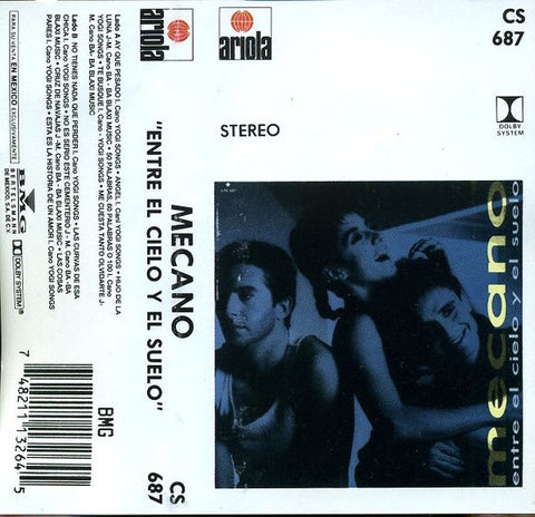Mecano – Entre El Cielo Y El Sueloc - Used Cassette  1986 Ariola Tape - Synth Pop / Electronic