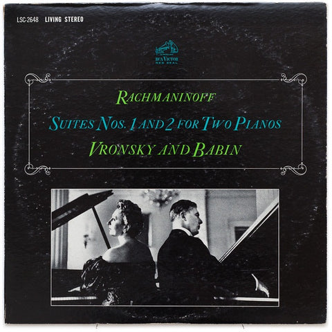 Vronsky And Babin – Rachmaninoff - Suites Nos. 1 And 2 For Two Pianos - Mint- LP Record 1963 RCA Living Stereo USA Vinyl - Classical