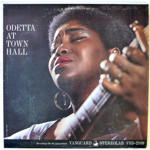 Odetta – At Town Hall - VG+ LP Record 1962 Vanguard USA Original Vinyl - Folk / Blues / Spirituals