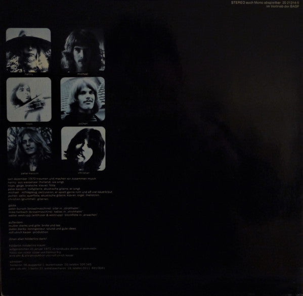 Hölderlin – Hölderlins Traum - VG+ LP Record 1972 Pilz Germany Vinyl - Prog Rock / Art Rock / Psychedelic Rock - Shuga Records