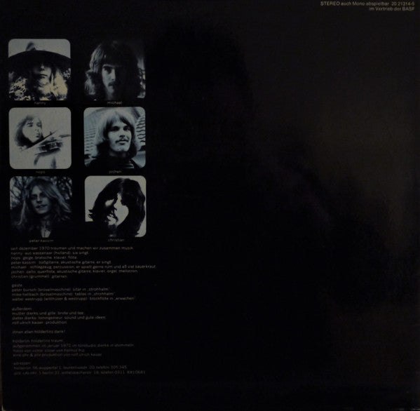 Hölderlin – Hölderlins Traum - VG+ LP Record 1972 Pilz Germany Vinyl - Prog Rock / Art Rock / Psychedelic Rock