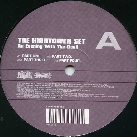 The Hightower Set – An Evening With The Devil - VG+ 12" Single Record 2000 Passenger UK Vinyl - Electronic / Trip Hop / Breaks