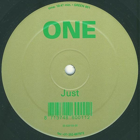 Unknown Artist – Just - New 12" Single Record 1996 Green Netherlands Vinyl - House / Techno
