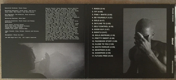 Frank Ocean - Blond - Mint- CD Album 2016 Boys Don't Cry XL Recordings USA Original - R&B / Hip Hop - Shuga Records