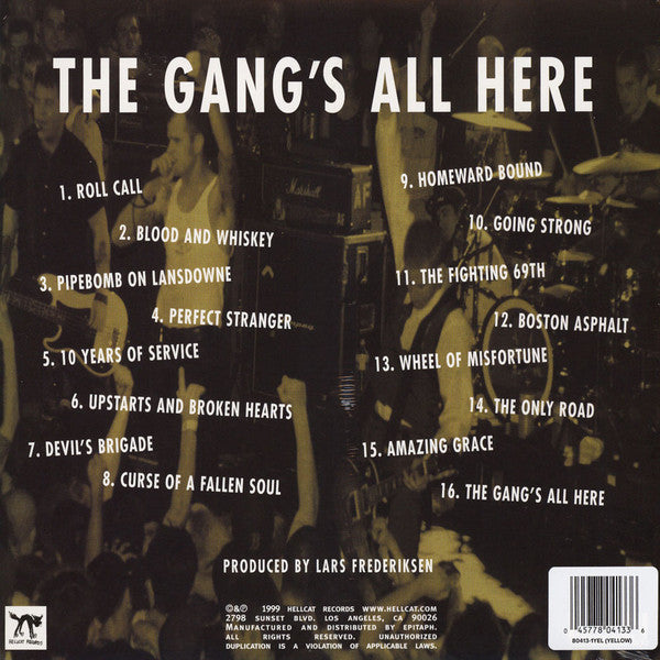Dropkick Murphys - The Gang's All Here (1999) - New LP Record 2014 Hellcat USA Yellow Vinyl - Punk / Oi - Shuga Records