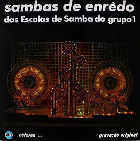 Various – Sambas De Enrêdo Das Escolas De Samba Do Grupo 1 - VG LP Record 1972 Aeseg Top Tape Brazil Vinyl - Latin / Samba