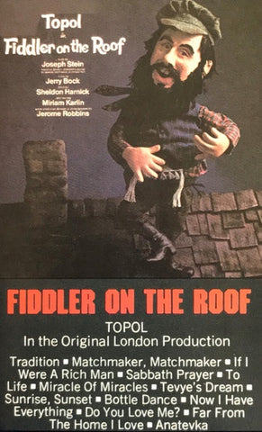 Topol – Fiddler On The Roof (Original London Production) - Used Cassette Columbia Tape - Soundtrack