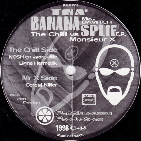 The Chill Vs. Monsieur X - Tha' Banana Splif E.P. - New  12" Single Record 1998 Pamplemousse Productions France Vinyl - House