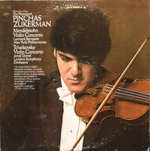 Pinchas Zukerman - Mendelssohn, Tchaikovsky – Violin Concertos - New LP Record 1969 Columbia Stereo 2 Eye Label USA Vinyl - Classical