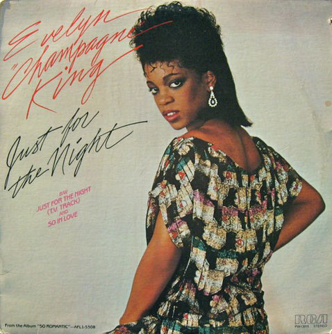 Evelyn "Champagne" King ‎– Just For The Night - New Vinyl (Vintage 1984) 12" Single