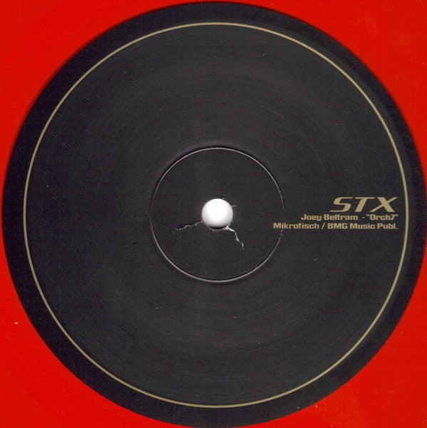 Joey Beltram - Orch7 - New 10" Single Record 2007 STX USA Red Vinyl Single Sided - NYC Chicago Techno - Shuga Records