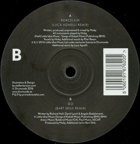 Moby – Luca Agnelli & Bart Skils The Remixes - New EP Record 2017 Drumcode Sweden Vinyl - Electronic / Techno