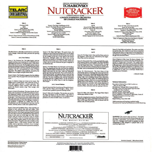 London Symphony Orchestra ‎– Tchaikovsky - Nutcracker(1986) - New 2 Lp Record 2016 Telarc USA 180 gram Vinyl - Holiday / Classical - Shuga Records