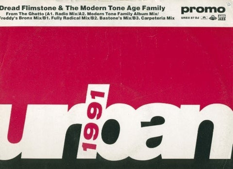 Dread Flimstone And The Modern Tone Age Family – From The Ghetto - New 12" Single Record 1991 Urban UK Vinyl - Acid Jazz