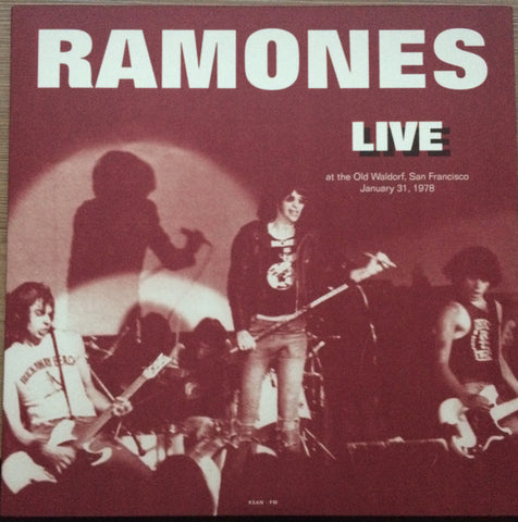 Ramones ‎– Live At The Old Waldorf, San Francisco Januari 31, 1978 - New Lp Record 2016 DOL Europe Import 180 gram Vinyl - Punk Rock
