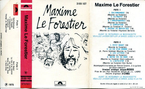Maxime Le Forestier ‎– Saltimbanque - Used Cassette 1975 Polydor France - Pop / Chanson