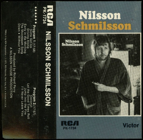 Harry Nilsson - Nilsson Schmilsson - Used Cassette 1972 RCA Tape - Soft Rock / Classic Rock