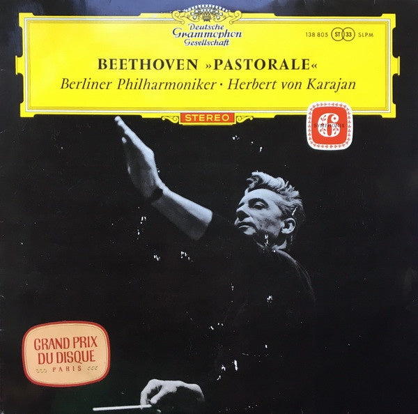 Herbert Von Karajan – Beethoven - Pastorale, Symphonie 6 - VG+ LP Record 1963 Deutsche Grammophon Germany Vinyl & Red Label Stereo Tulips Label - Classical - Shuga Records