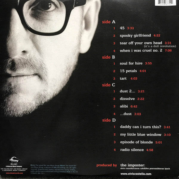 Elvis Costello – When I Was Cruel - VG+ 2 LP Record 2002 Island Europe Vinyl - Alternative Rock / Pop Rock - Shuga Records