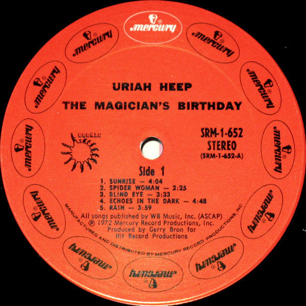Uriah Heep ‎– The Magician's Birthday - Mint- LP Record 1972 Mercury USA Vinyl - Hard Rock / Prog Rock - Shuga Records