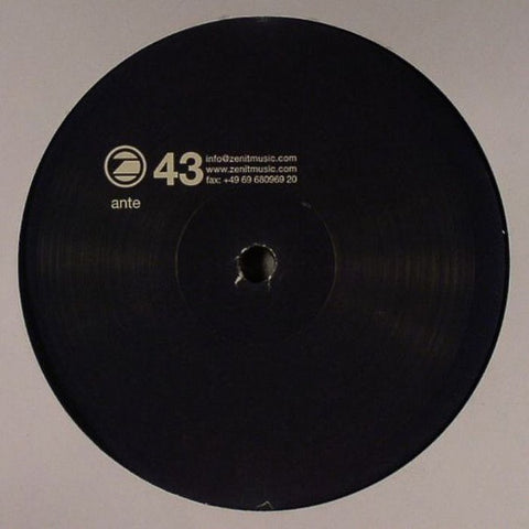 Unknown Artist – Ante Zenit 43 - New 12" Single Record 2007 Zenit Germany Vinyl - Techno