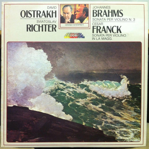 David Oistrakh, Sviatoslav Richter - Brahms, Franck – Sonata Per Violino N°3 / Sonata Per Violino In La Magg. - Mint- LP Record 1968 Ricordi Italy Vinyl - Classical