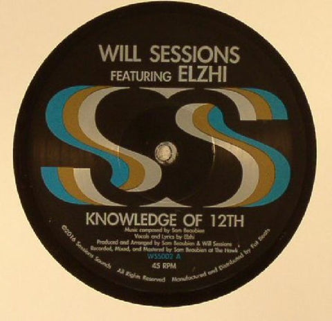 Will Sessions & Elzhi – Knowledge Of 12th - New 7" Record 2017 Sessions Sounds USA Vinyl - Hip Hop / Funk