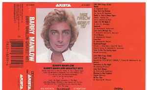 Barry Manilow – Greatest Hits - Used Cassette 1978 Arista Tape - Pop Rock