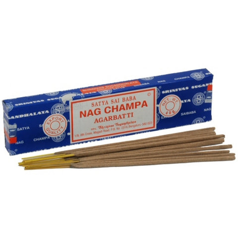 Satya Sai Baba - Nag Champa Incense - 15gram Box (~12 Sticks) - A scent so legendary Dilla and Common named a song after it - Step your vibes up!