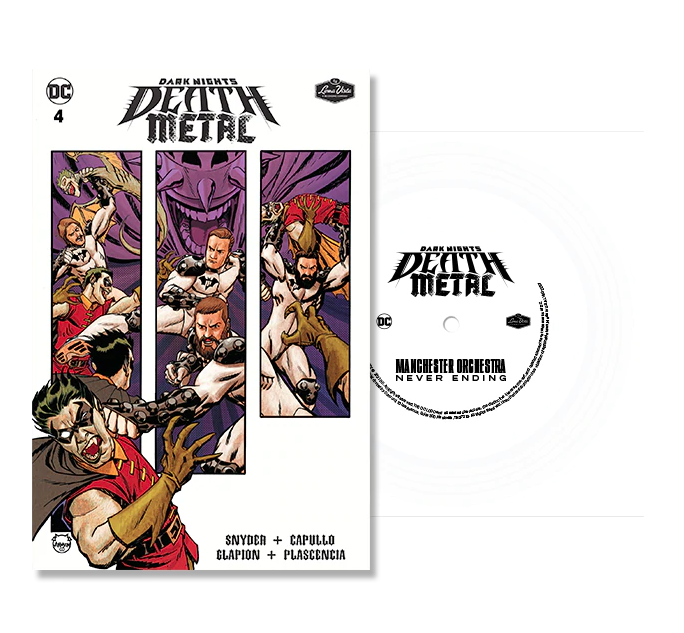 Manchester Orchestra - Dark Nights: Death Metal #4 "Never Ending" - New 7" Single Record Flexi Disc Vinyl & Comic Book - Rock - Shuga Records