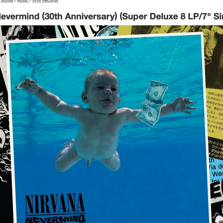 Nirvana – Nevermind (30th Anniversary Edition) - New 8 LP + 7 Nirvana – Nevermind (30th Anniversary Edition) - New 8 LP + 7