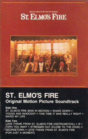 Various – St. Elmo's Fire (Original Motion Picture Soundtrack) - Used Cassette 1985 Atlantic - Soundtrack