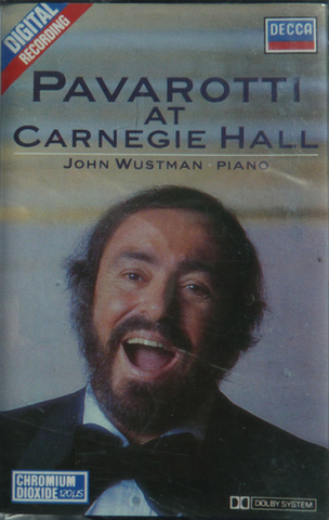Luciano Pavarotti, John Wustman - At Carnegie Hall - Used Cassette 1988 London - Opera