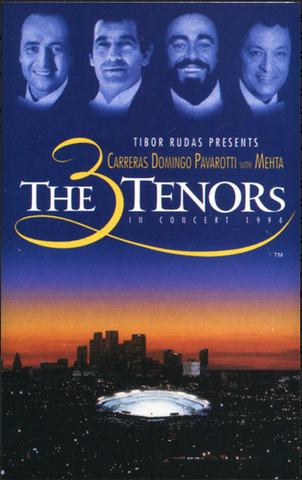 Carreras - Domingo - Pavarotti With Mehta – The 3 Tenors In Concert 1994 - Used Cassette Atlantic - Opera