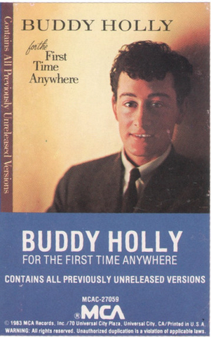 Buddy Holly - For The First Time Anywhere - Used Cassette 1983 MCA - Rock