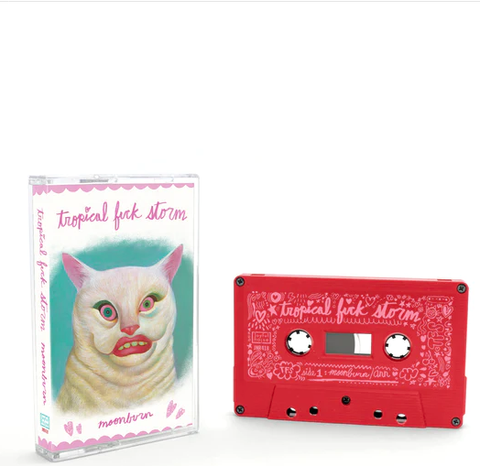 Tropical Fuck Storm - Moonburn - New Cassette 2022 Joyful Noise Red Tape - Art Punk