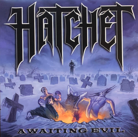 Hatchet – Awaiting Evil (2008) - New LP Record 2022 M-Theory Audio Blue Smoke Vinyl - Rock / Metal