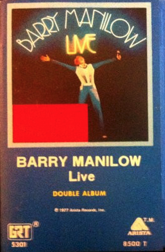 Barry Manilow - Live - Used Cassette 1977 Arista - Pop/Disco