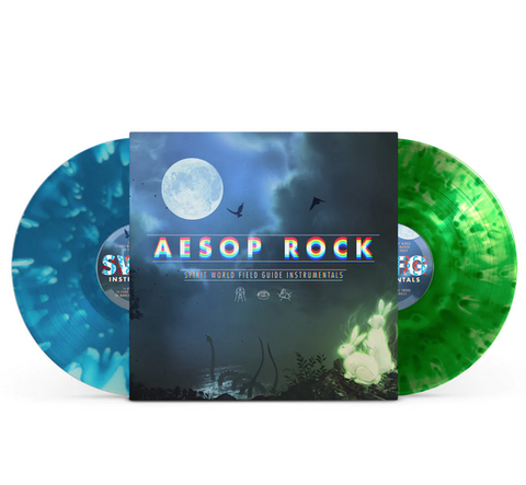 Aesop Rock – Spirit World Field Guide (Instrumental Version) - New 2 LP Record 2022 Rhymesayers Portal Green & Blue Vinyl - Instrumental Hip Hop / Beats