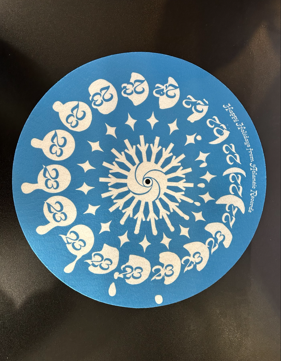 Limited Edition Vinyl Record Slipmat Atlantic Records Holiday Design Shuga Records