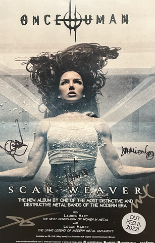 Once Human - Scarweaver - 2022 - 11x17 Signed Promo Poster - p0405
