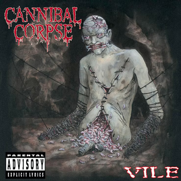 Cannibal Corpse - Vile (1996) - New (Opened to verify Color) LP Record 2023 Metal Blade Silver w/ Red Splatter 180 Gram Vinyl, Poster, Insert & Download - Metal / Death Metal - Shuga Records