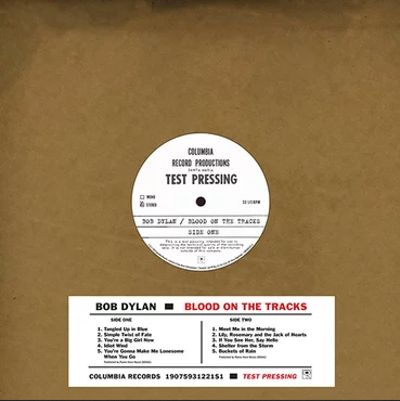 Bob Dylan - Blood On The Tracks - Original New York Test Pressing - New Lp 2019 Legacy RSD Exclusive Release - Folk Rock