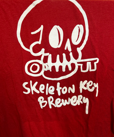 Red Skeleton Key Brewery T shirt XL