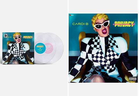Cardi B ‎– Invasion Of Privacy (2018)  - New 2 LP Record 2023 Atlantic KSR Cyrstal Clear Vinyl - Hip Hop / Trap