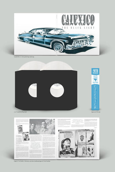 Calexico ‎– The Black Light (1998) - New Vinyl 2 Lp 2018 Quarterstick Records 20th Anniversary Pressing on 180gram Clear Vinyl with Gatefold Jacket and Bonus Tracks - Folk Rock / Post Rock - Shuga Records