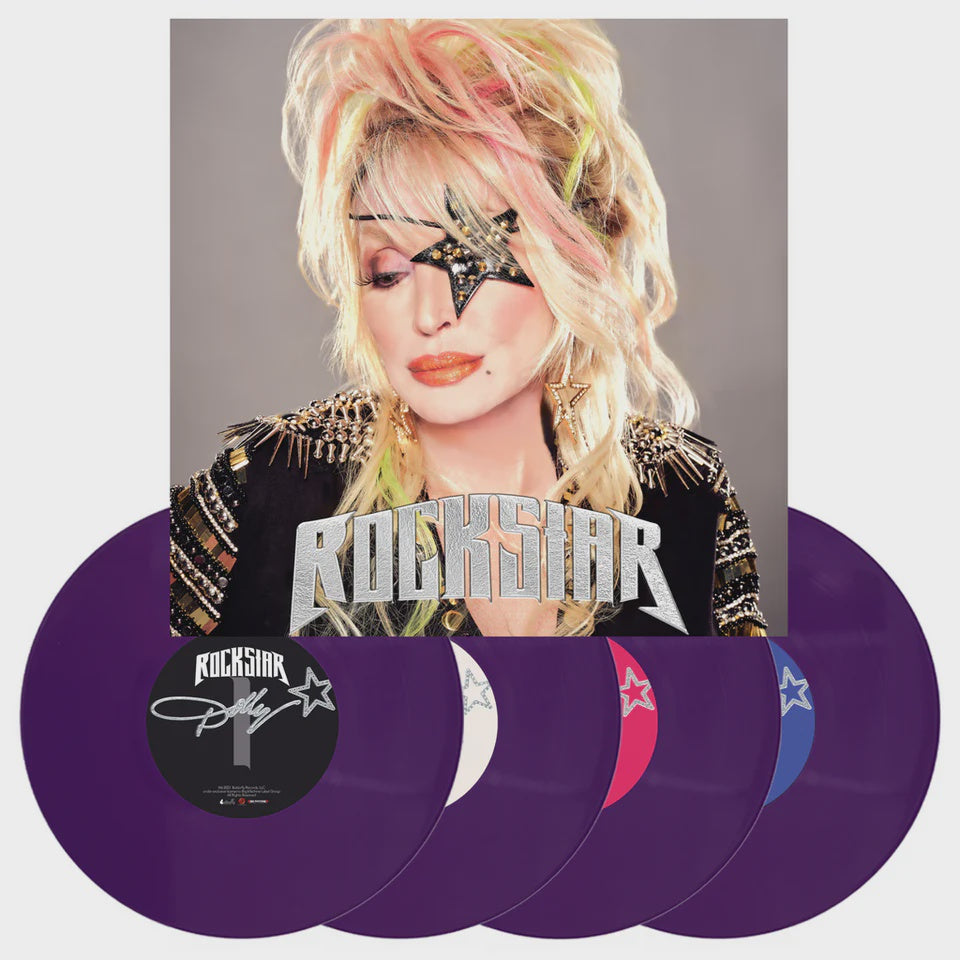 Dolly Parton - Rockstar 4LP Dolly Hot Rod Cover Clear Vinyl